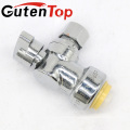 GutenTop High Quality Lead Free Brass 1/4inch TURN ANGLE VALVE with1/2PUSH FIT X 3/8 OD COMPRESSION